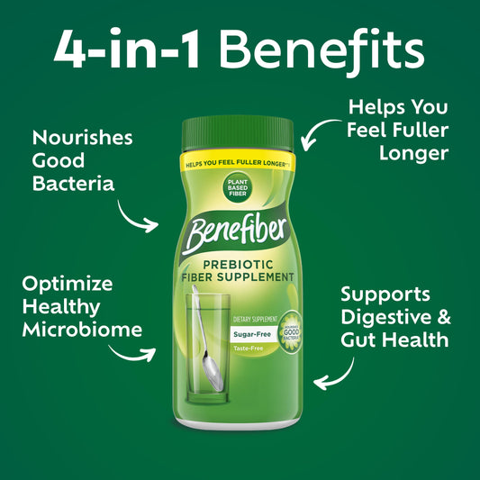 Benefiber unflavored dietary fiber powder for gut health