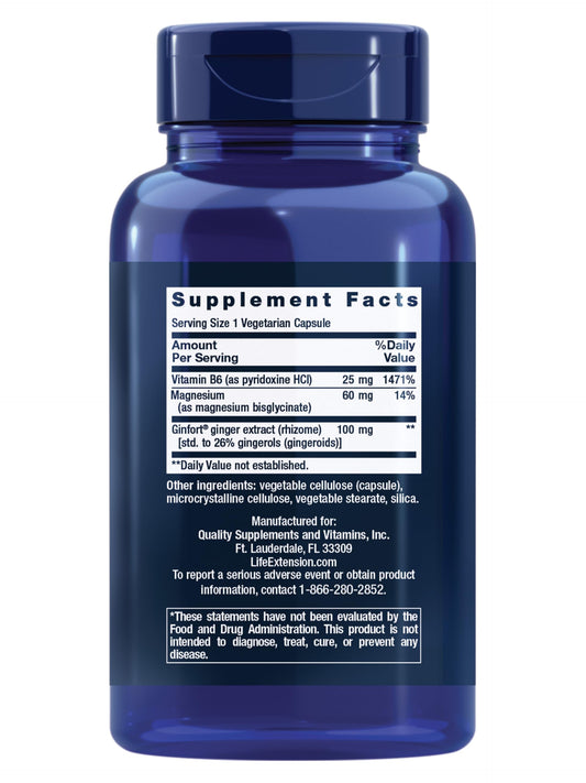 Life Extension Daily PMS Relief bottle label details