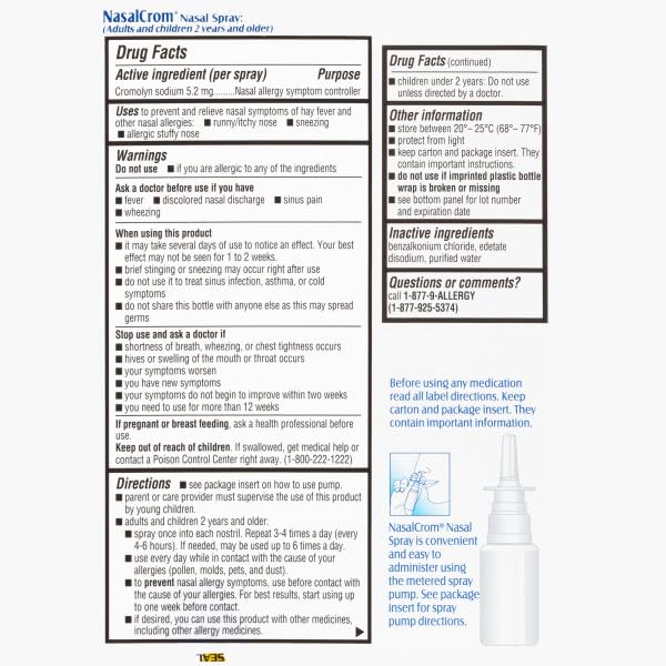 NasalCrom twin pack box showing tamper evident seal and expiration details for Indian buyers