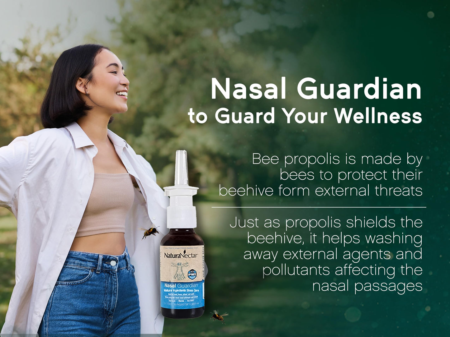 NaturaNectar natural saline nasal spray product size and authenticity seals