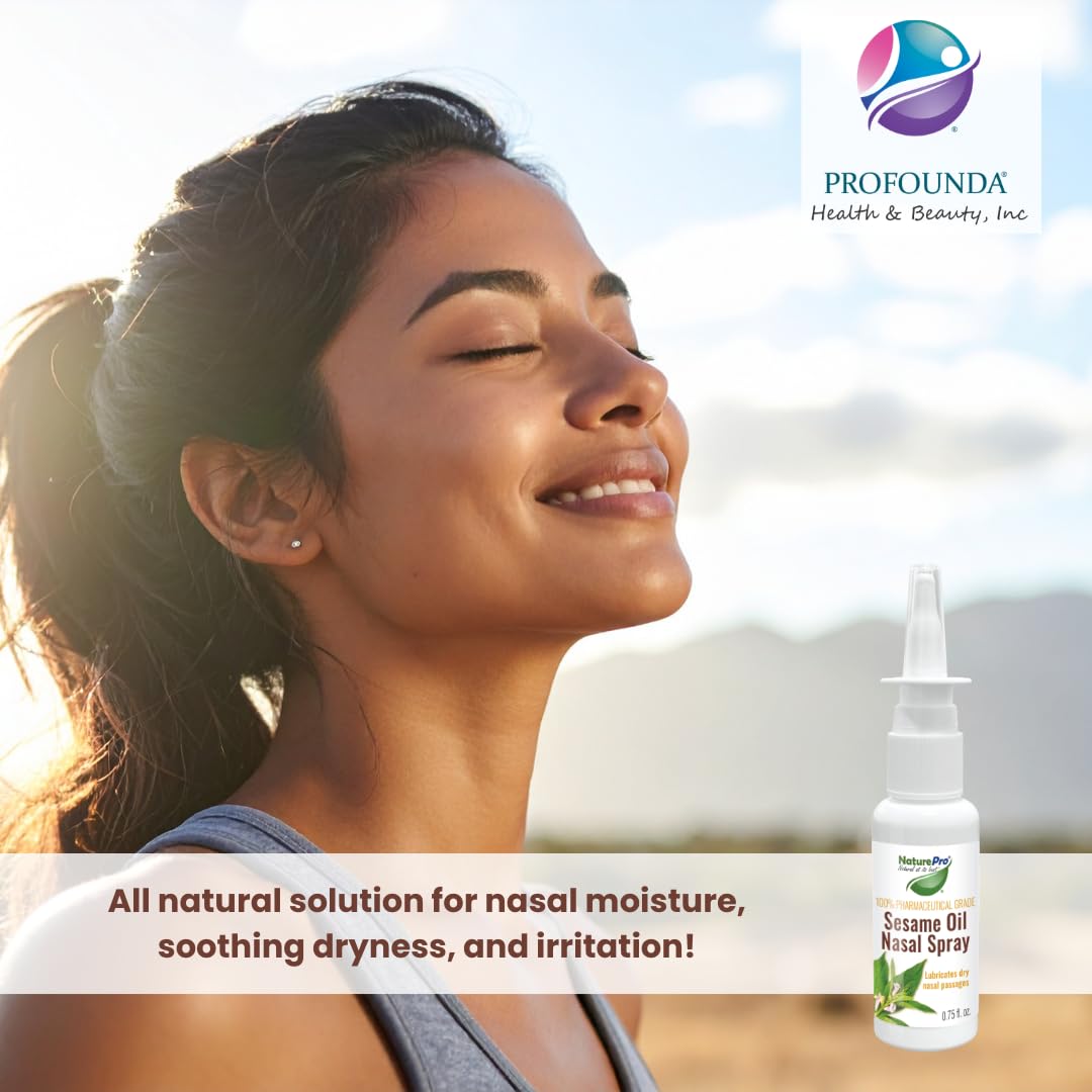 NaturePro natural nasal decongestant and emollient spray product display