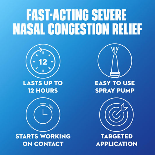 Mucinex Clear and Cool nasal spray bottle packaging details and fluid ounce size
