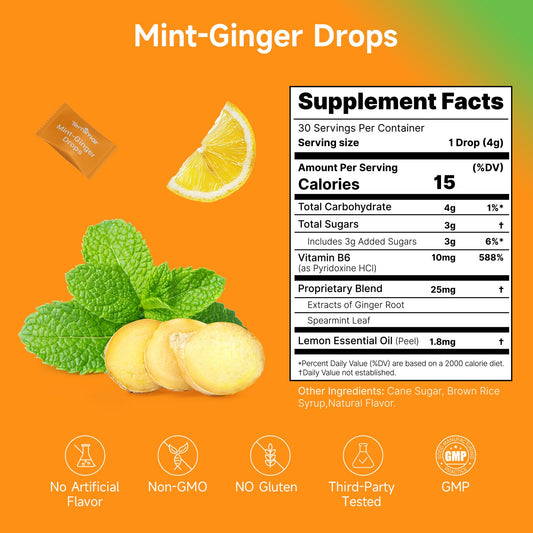 Temimar ginger candies individually wrapped for portable motion sickness support.