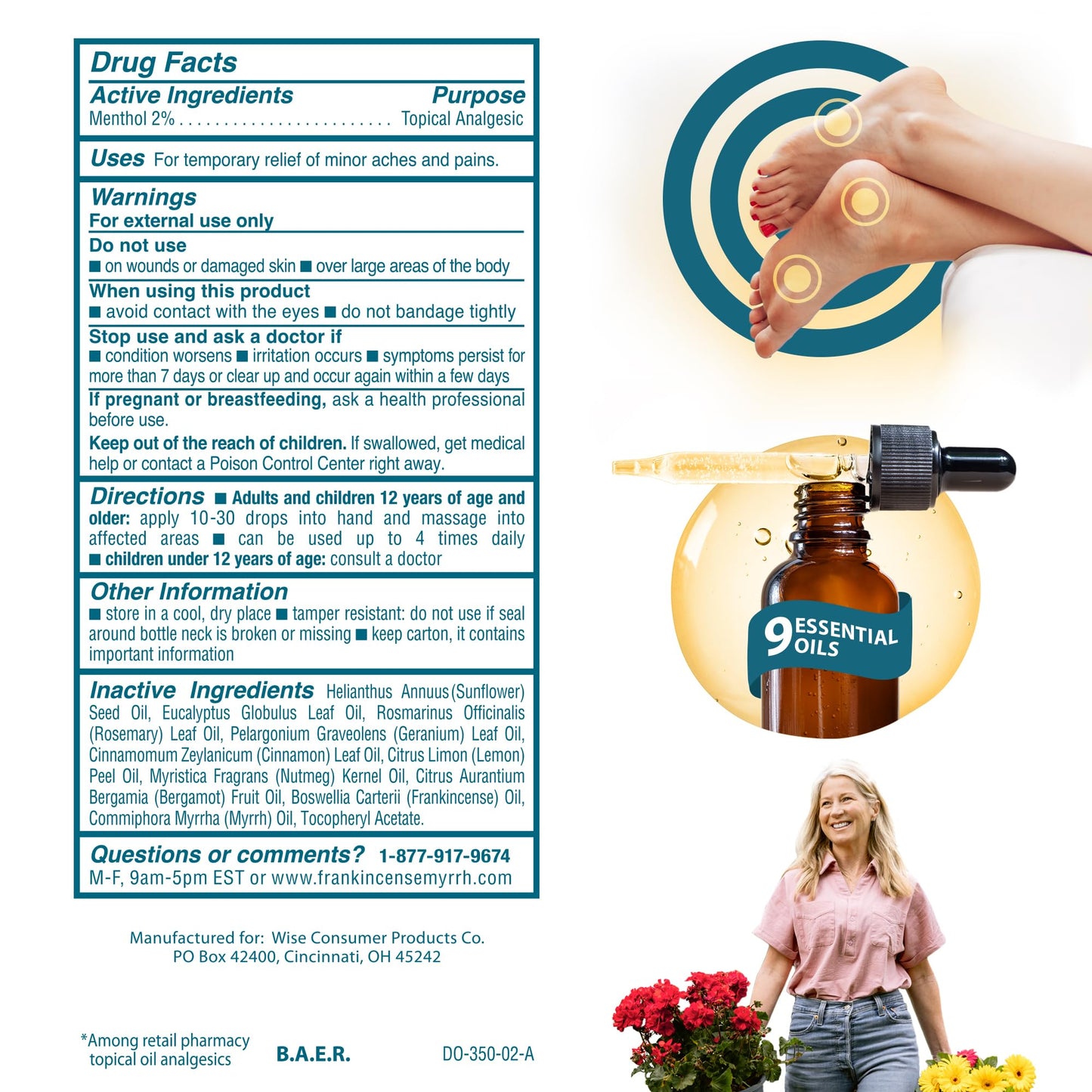Frankincense and Myrrh Neuropathy Rubbing Oil safe non prescription alternative for foot care