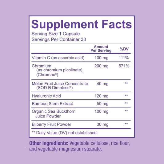Sunergetic Cellulite Support supplement bottle and packaging