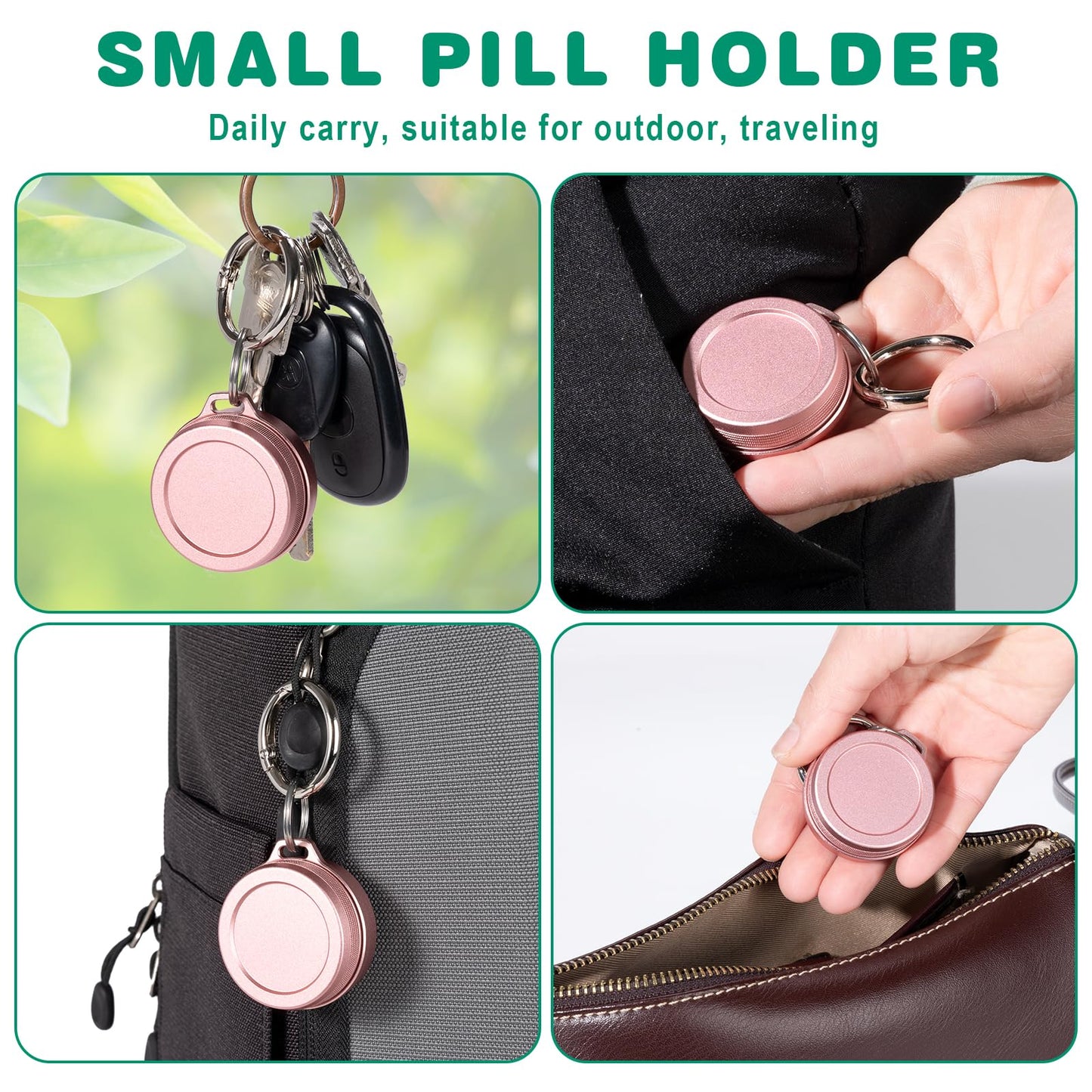 Multifunctional pocket sized metal storage capsule for coins and cash