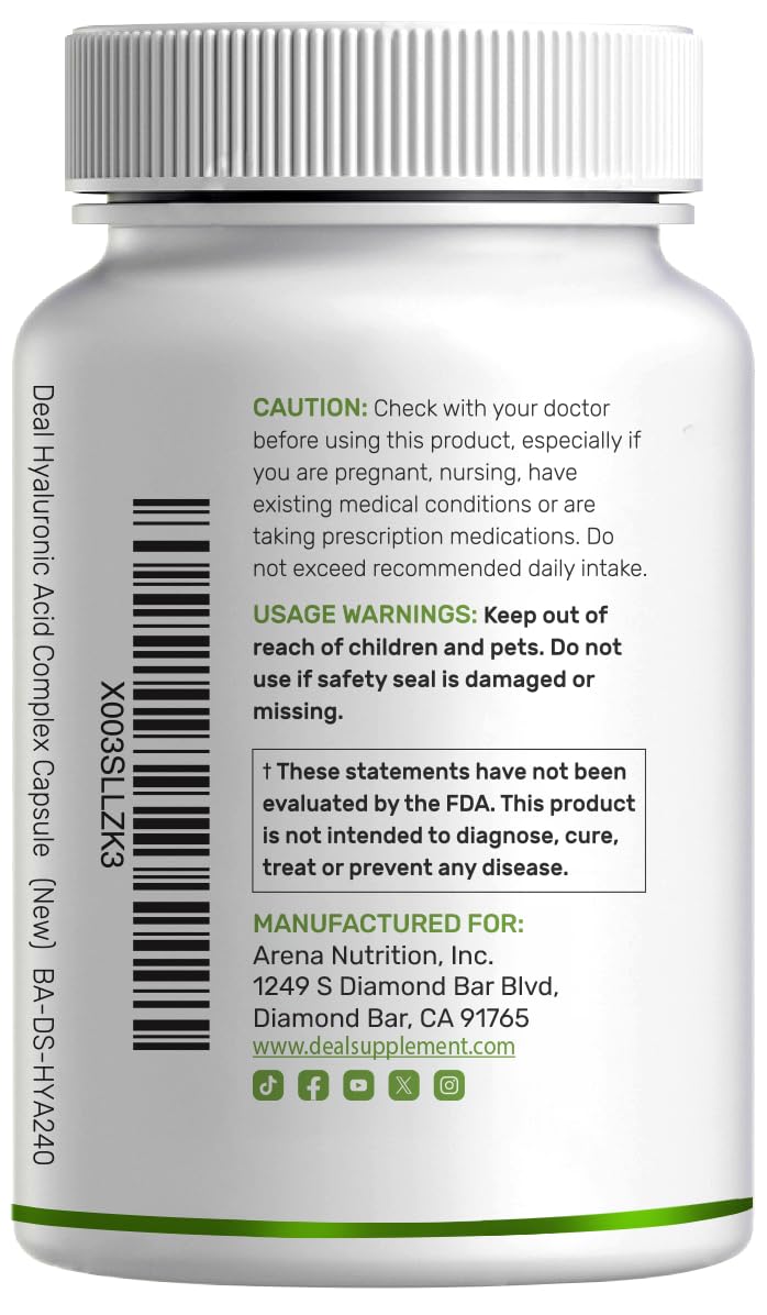 Deal Supplement Hyaluronic Acid Complex Lifestyle And Usage