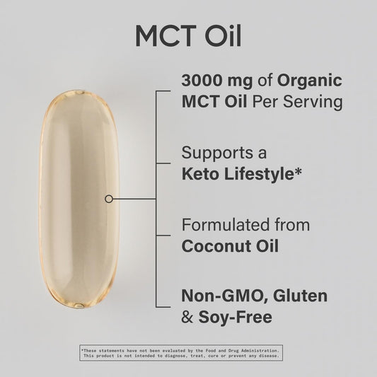 Sports Research coconut derived medium chain triglycerides supplement supplement facts label