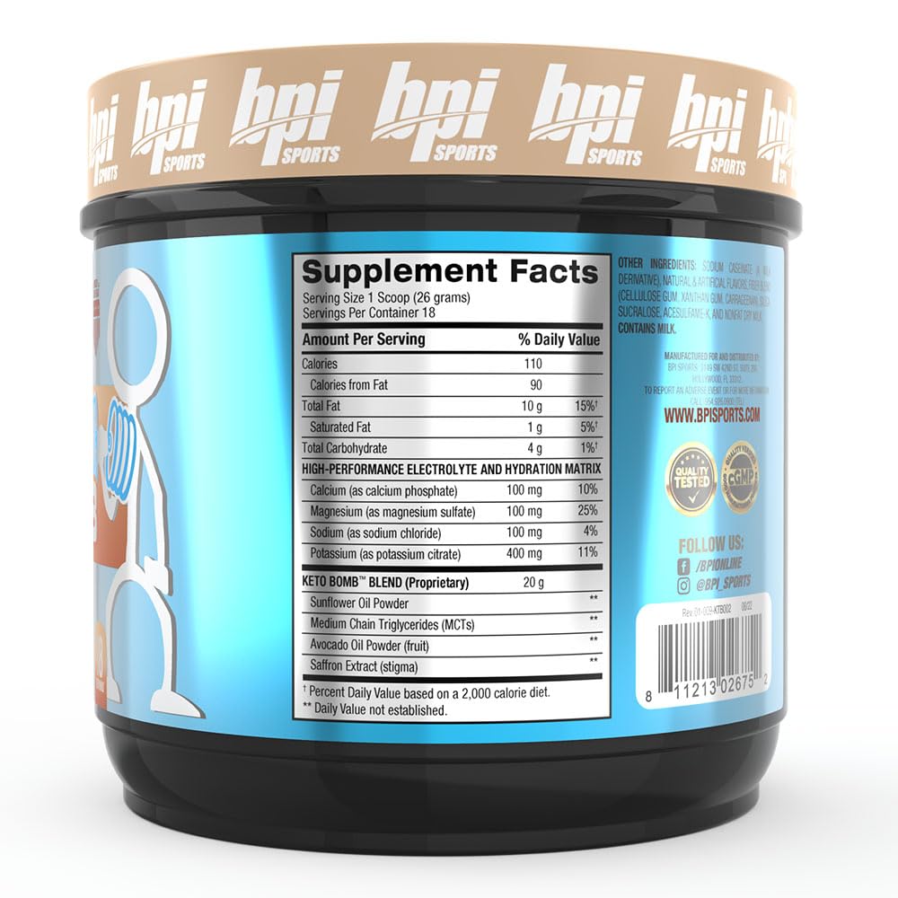 18 servings sugar free caramel macchiato supplement tub for ketogenic diets