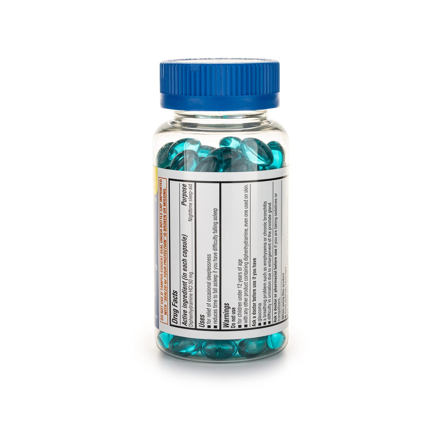 Full packaging of A plus Health diphenhydramine hydrochloride 50mg over the counter sleep relief