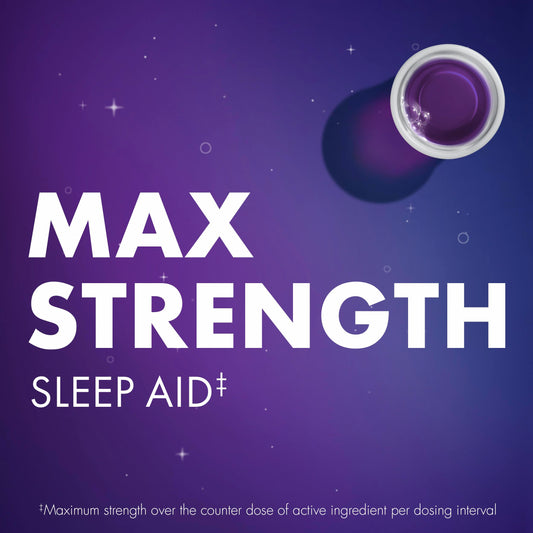 Vicks ZzzQuil liquid sleep aid twin pack box showing dosage information