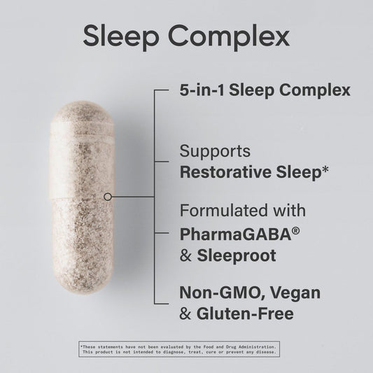 Sports Research Melatonin Free Sleep supplement facts and ingredient list label