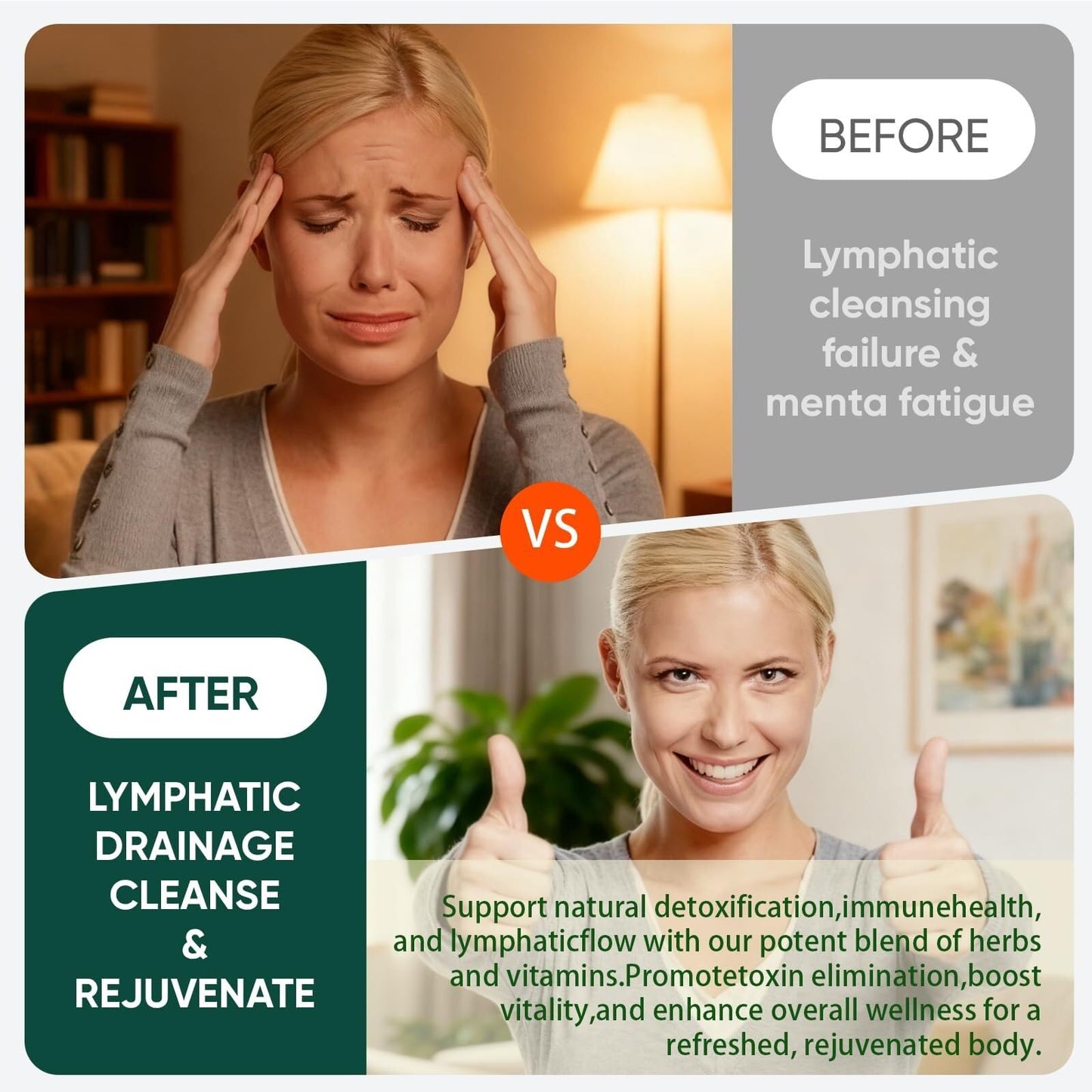 Generic Lymphatic Drainage Drops 60ml side profile view
