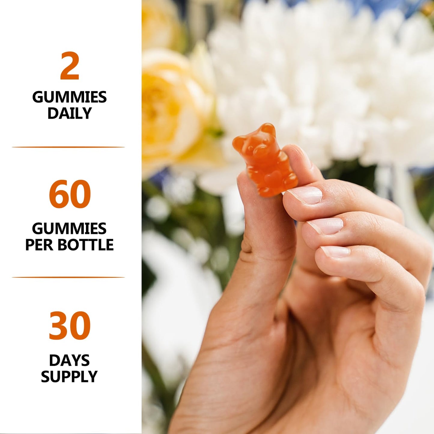 Hfeliz Choline 500mg daily supplement gummies texture
