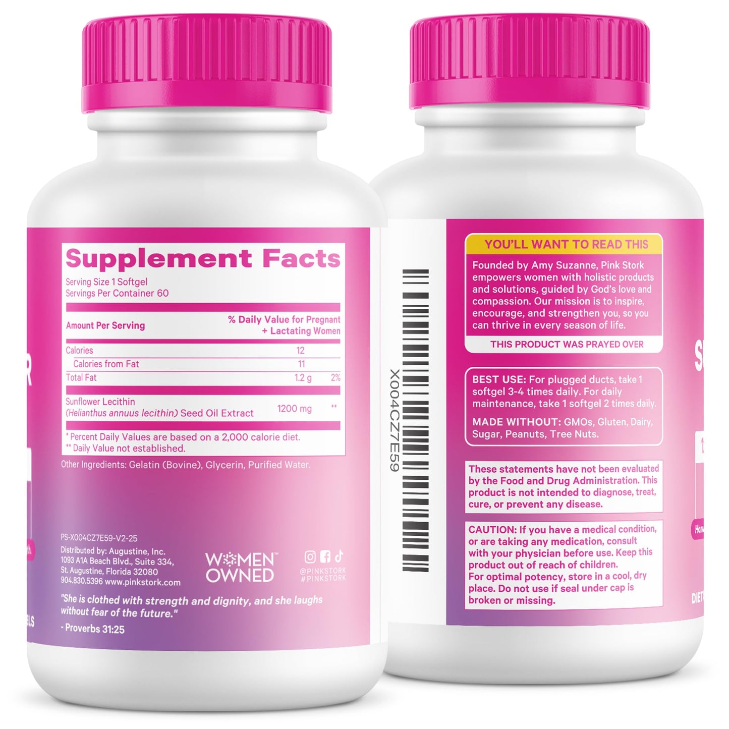 Pink Stork authentic USA imported lactation care supplement seal