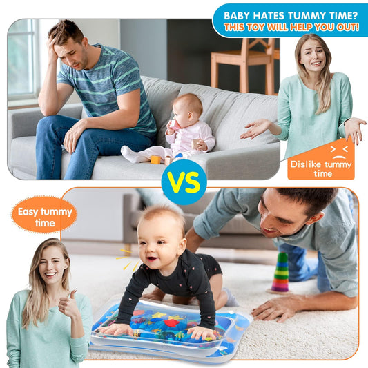 Infinno baby water play mat packaging view displaying the sensory development toy for infants