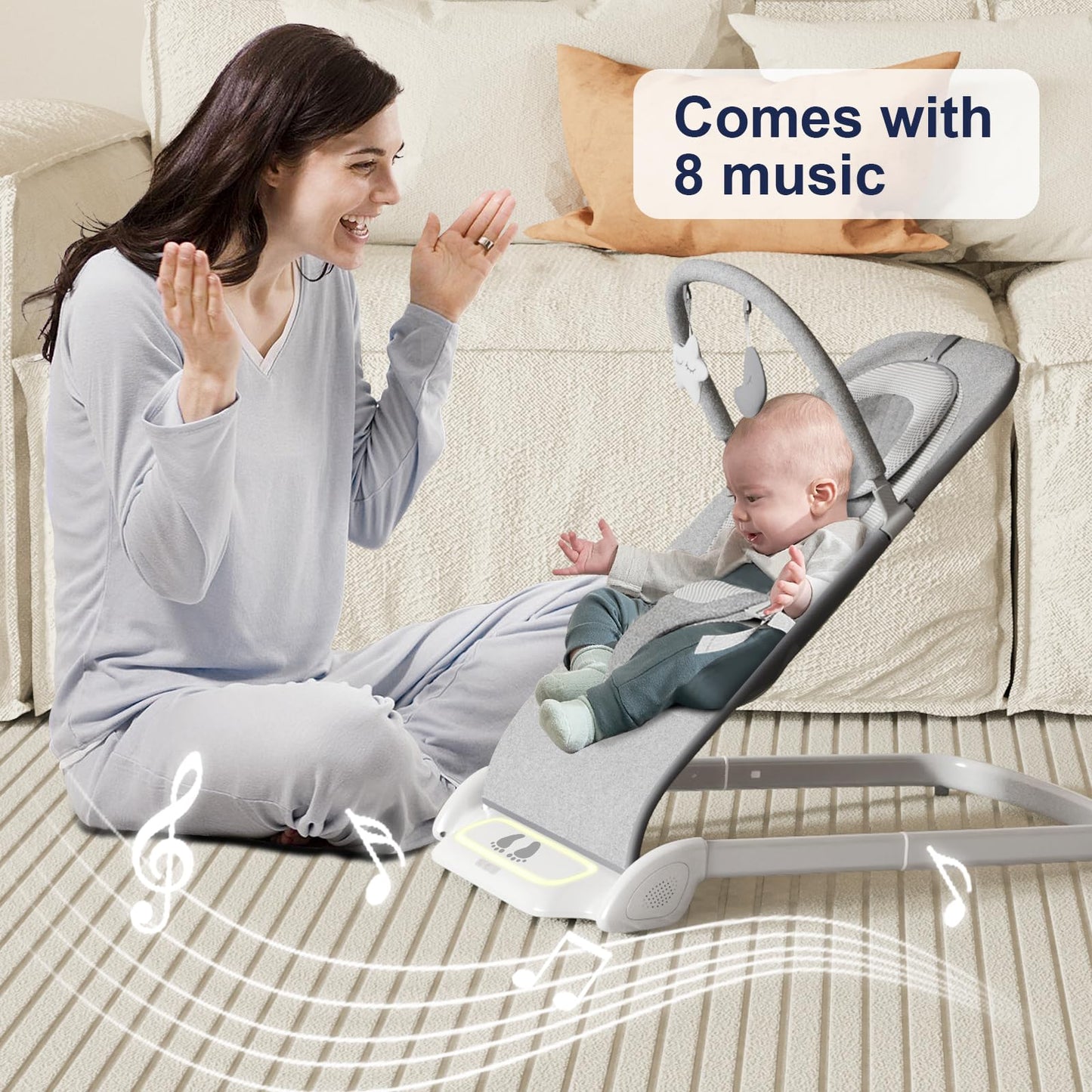 SYCYH portable bouncer folded for storage
