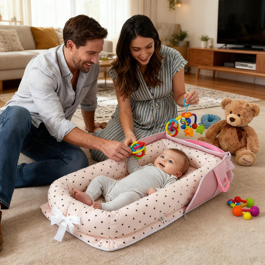 Perfuw baby nest with adjustable zipper detail