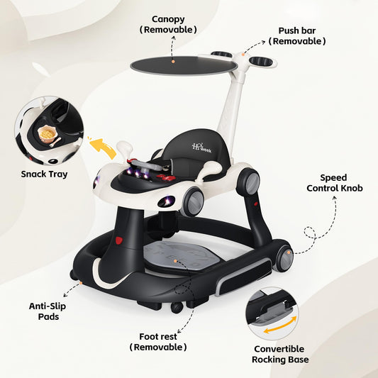 Haweek baby walker with musical toy tray and lights