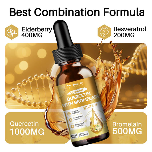 Totaria liquid supplement bottle with pineapple flavor label