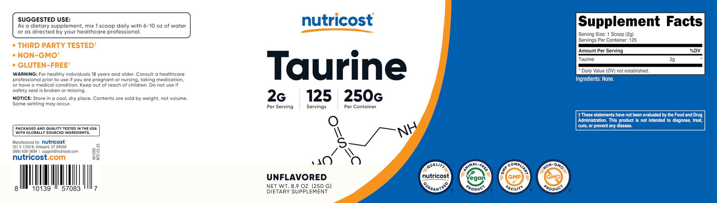 Authentic USA imported unflavored workout powder for cardiovascular wellness