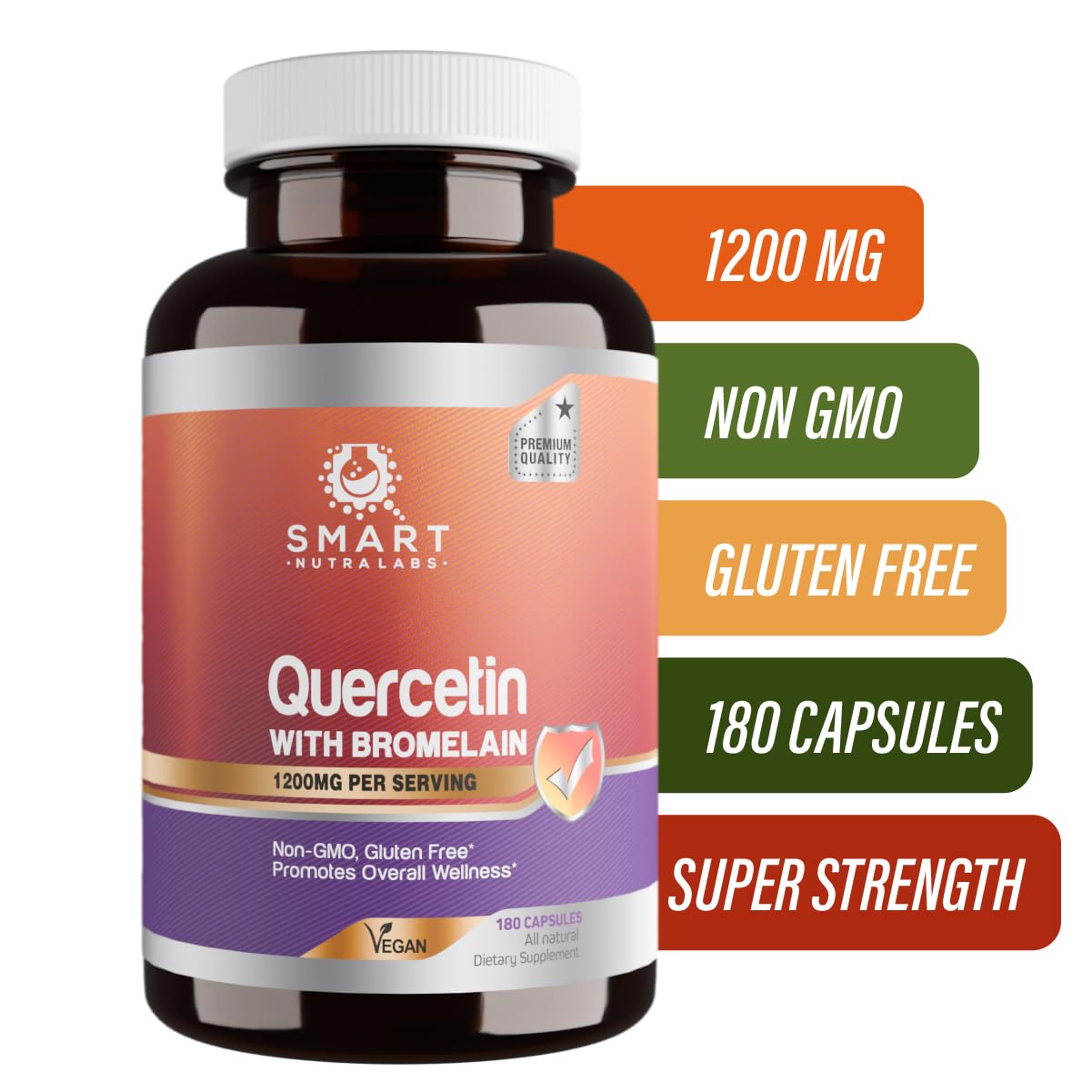 Smart Nutra Labs Quercetin with Bromelain immune support supplement