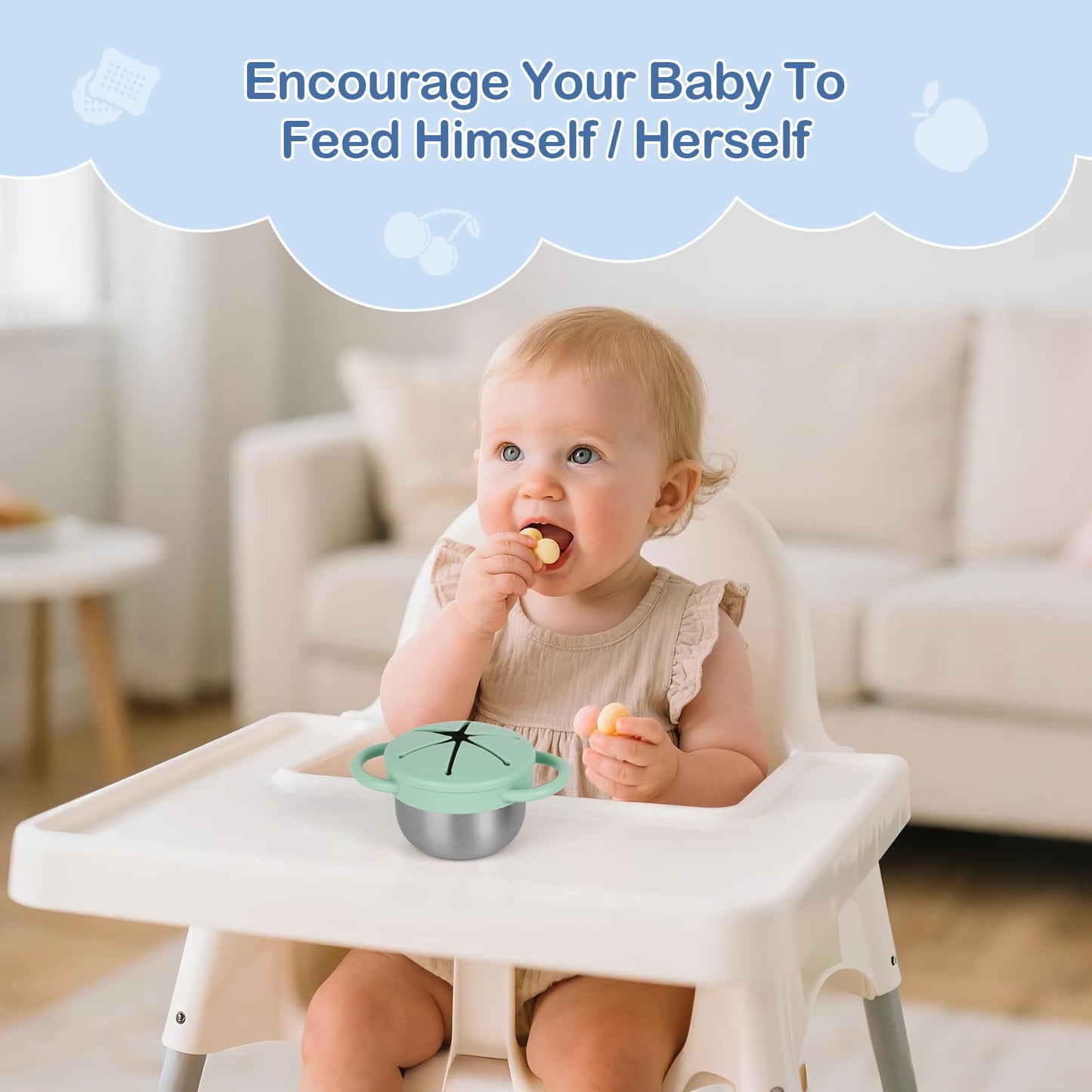 Detachable parts of Daximo toddler snack cups