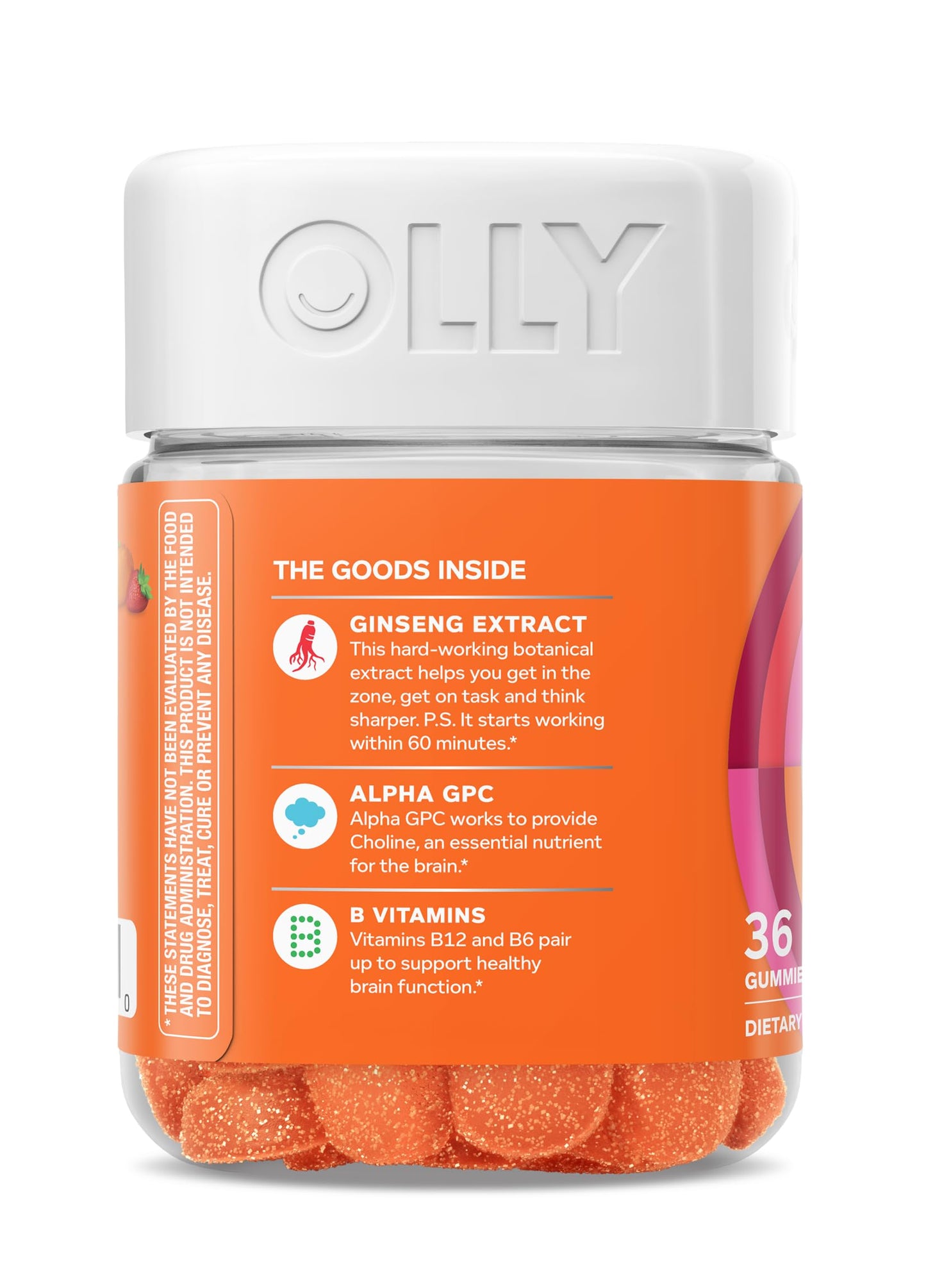 Group display of adult wellness product variants highlighting authentic OLLY imported supplements collection.