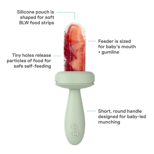 Ezpz sage silicone feeder for infants holding soft food