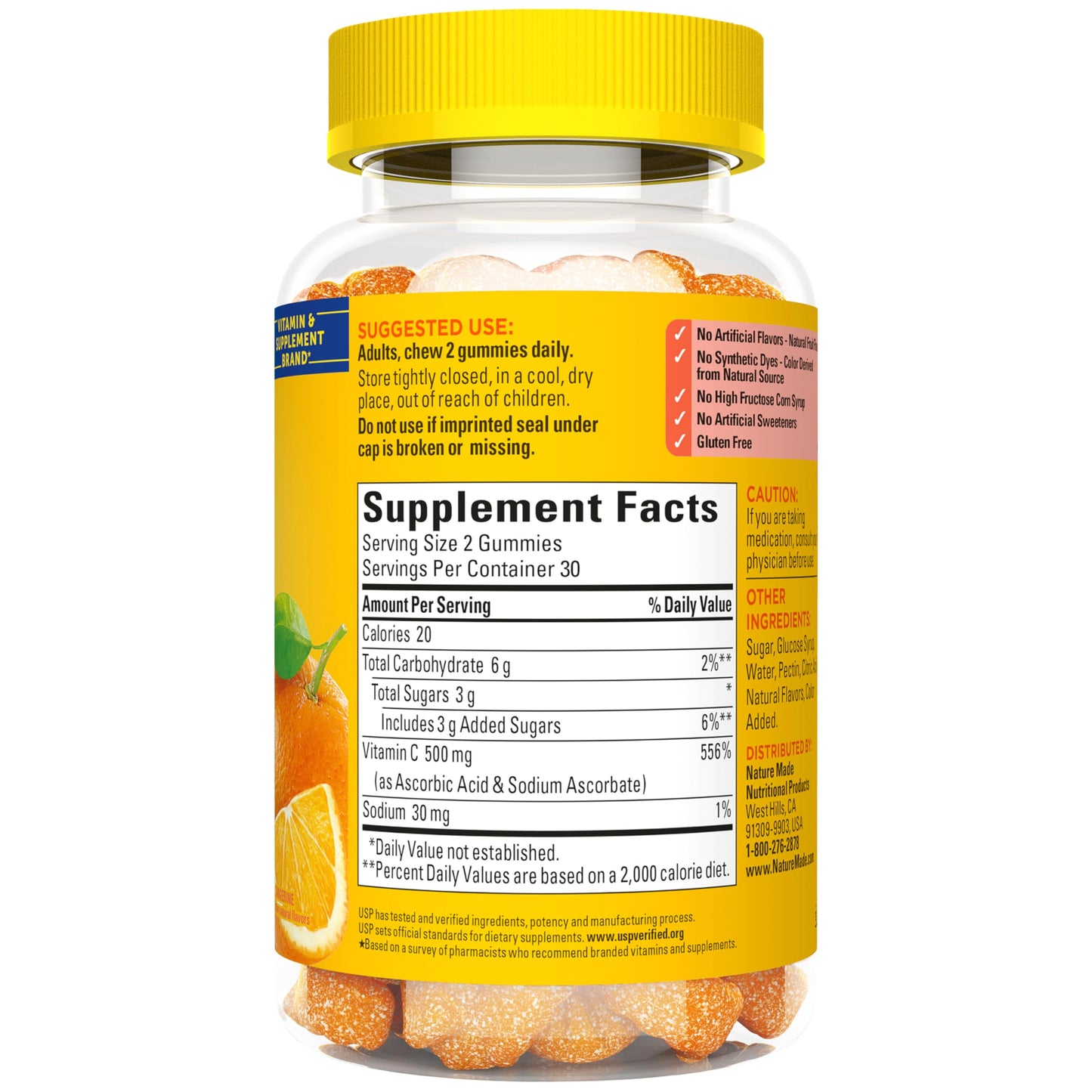 Premium quality United States Pharmacopeia verified Nature Made Extra Strength gummies