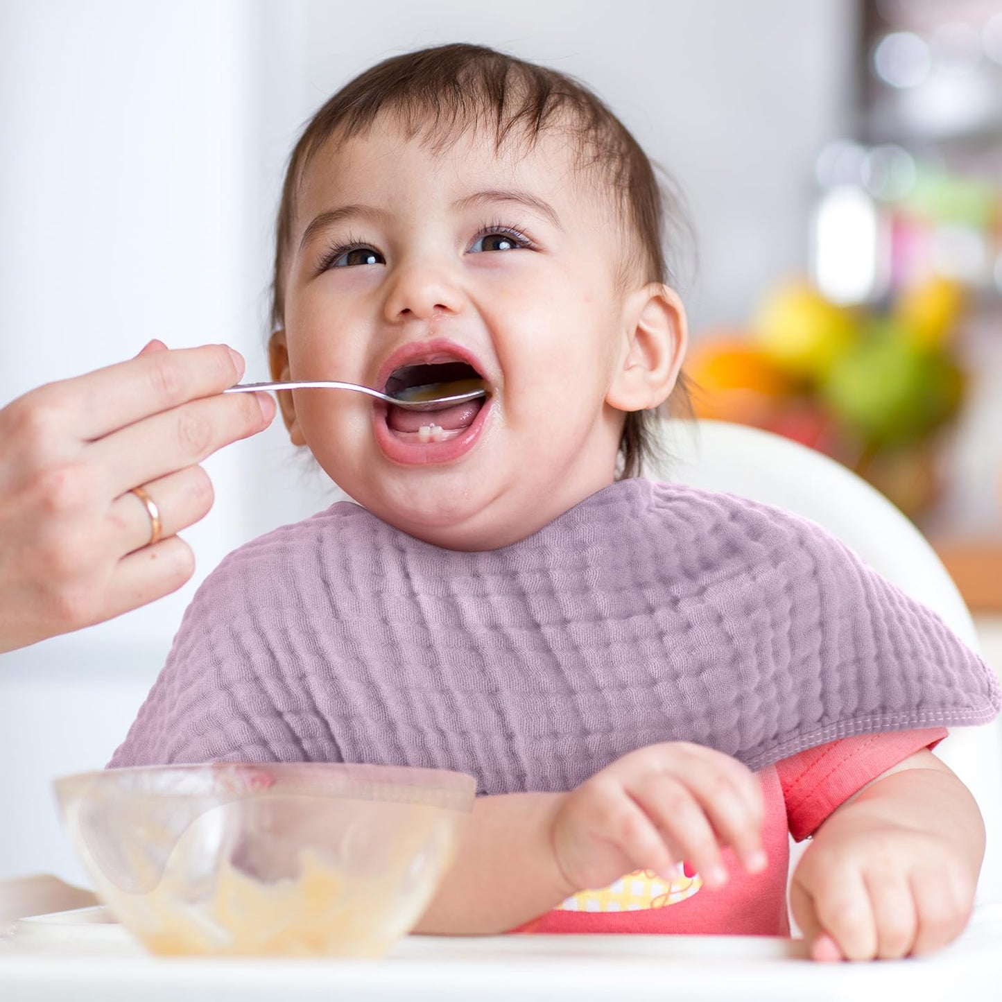 Durable machine washable baby burp cloths for parents