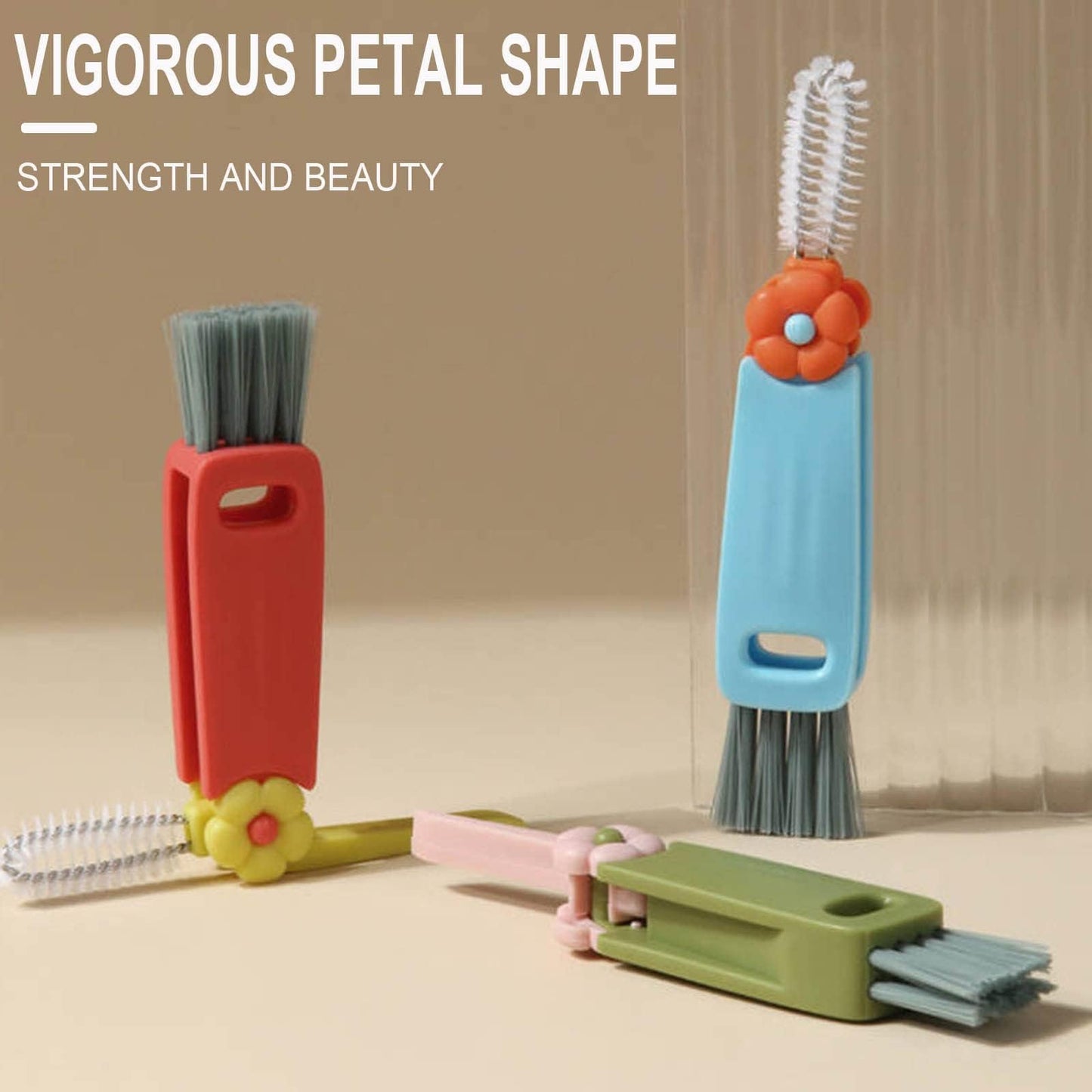 CLRZOL 3 in 1 cleaning brush hung for kitchen storage