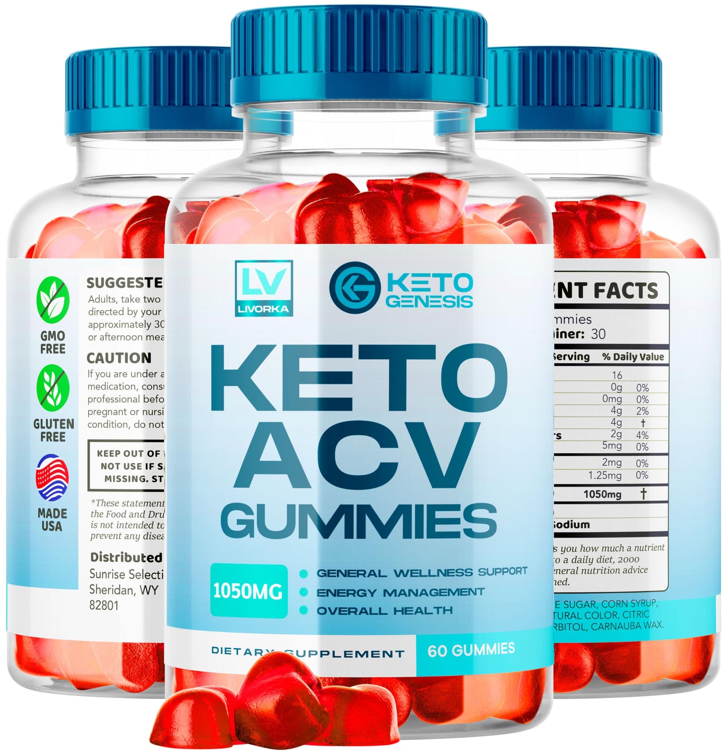 Authentic imported Livorka ketogenesis supplement container close up view