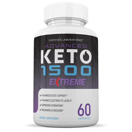 Justified Laboratories dietary supplement label showcasing the 1675MG proprietary formula facts