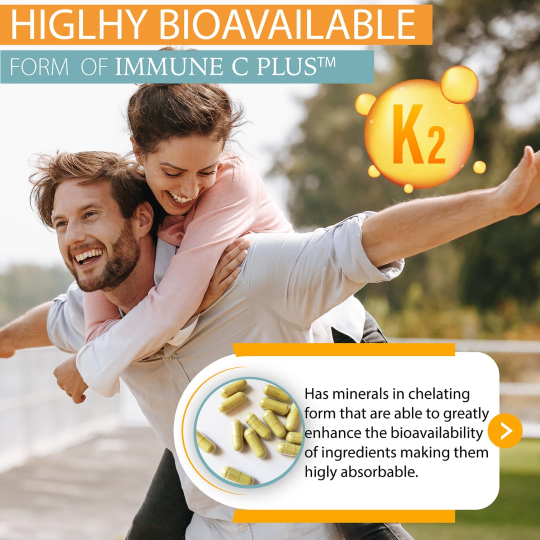 Kappa Nutrition Immune C Plus full 14 ingredient matrix diagram for daily wellness support.