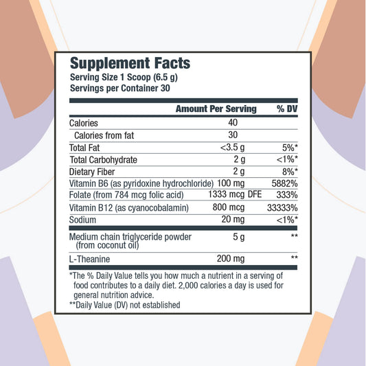 WellMe BioVanish nutritional facts label showing exogenous BHB ketones and B-vitamin blend.