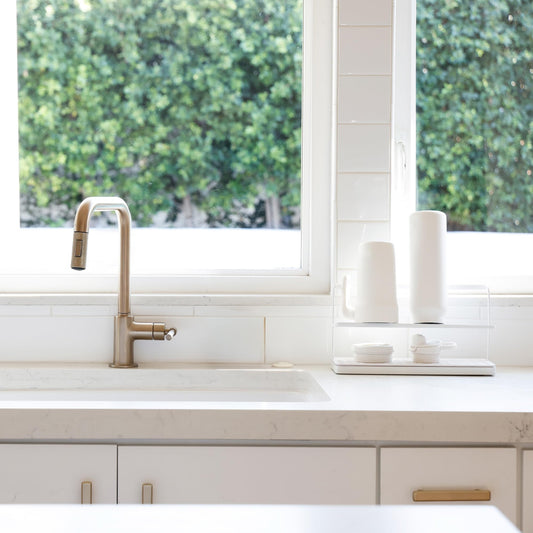 Two tier space saving bottle dryer for kitchen countertops