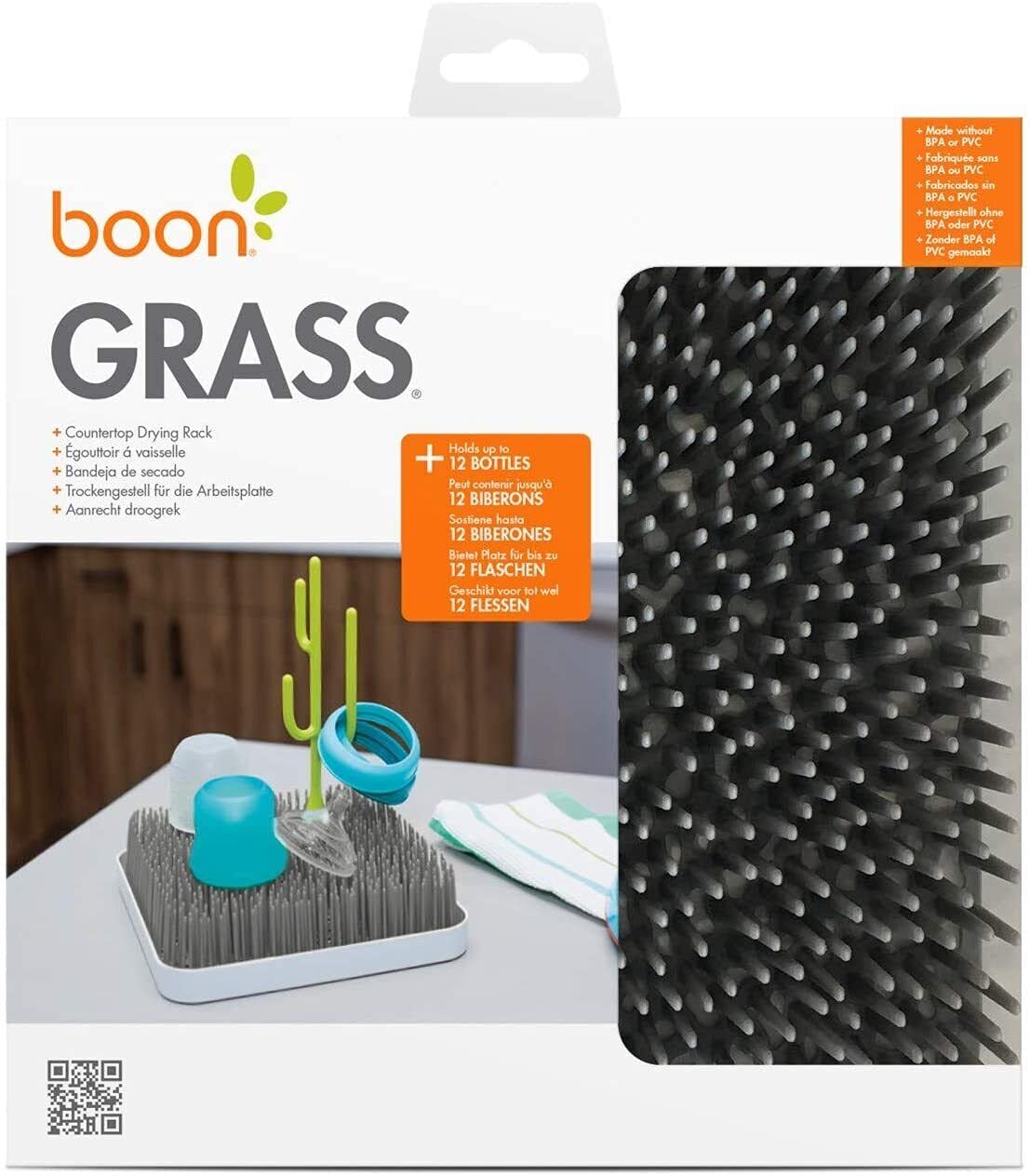 Top down view of Boon Grass plastic drying rack