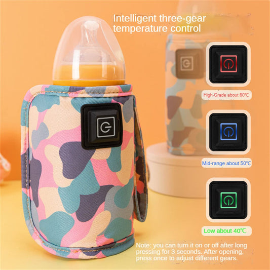 Vdhwter travel bottle warmer attached to a stroller