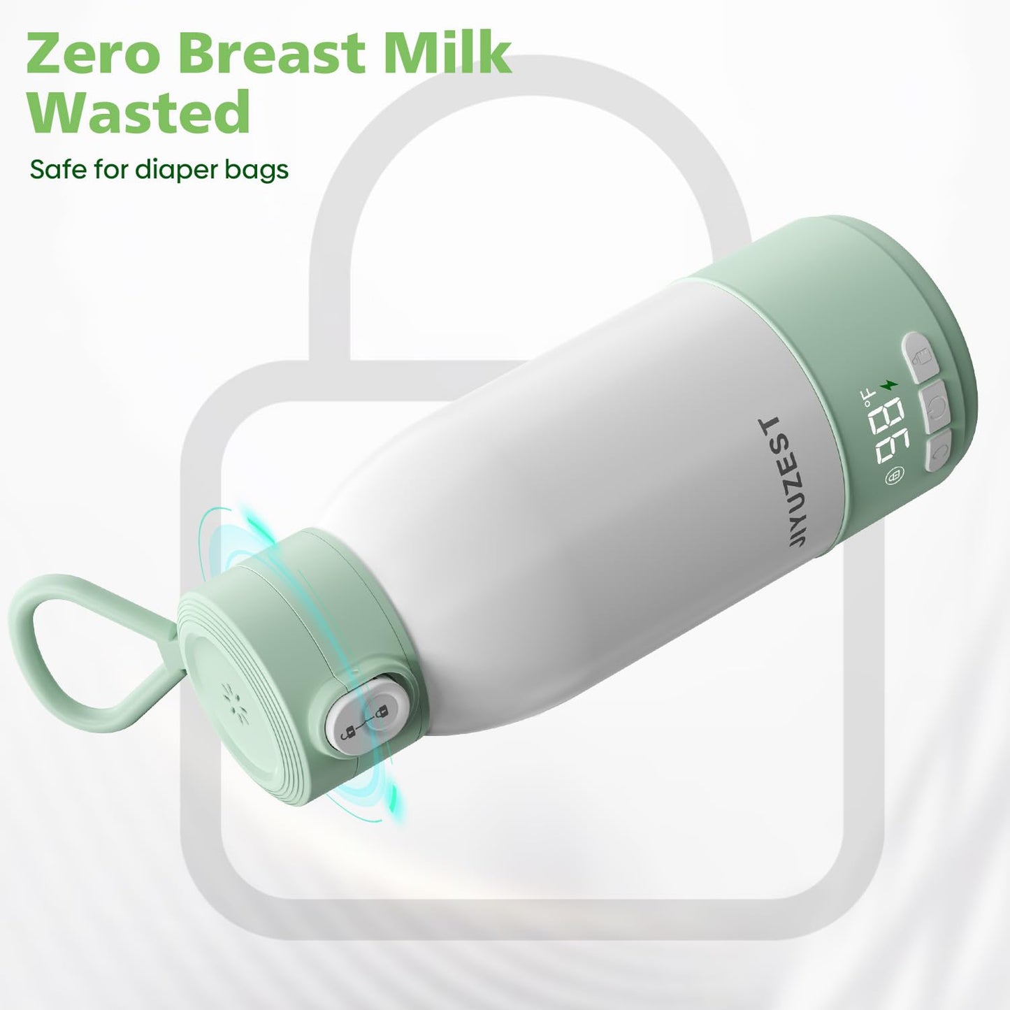 Jiyuzest portable bottle warmer with baby accessories