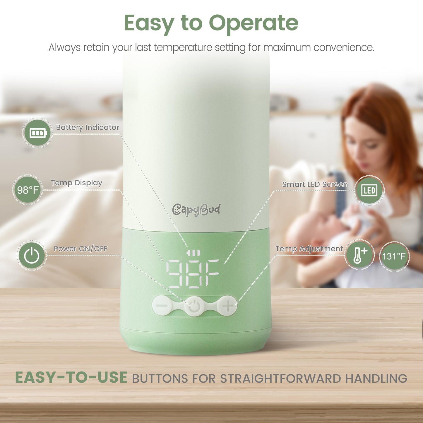 CapyBud portable warmer placed in a travel bag