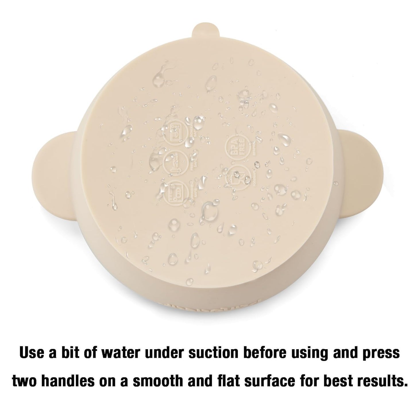Durable and flexible silicone bowls for infant feeding