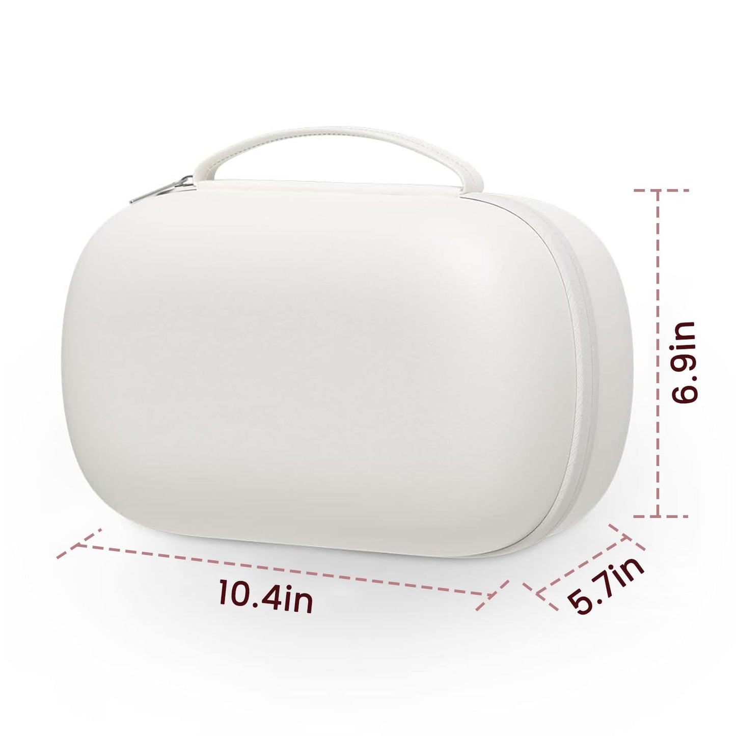 Sarlar hands-free breast pump travel pouch being carried by top handle showcasing its compact portable design