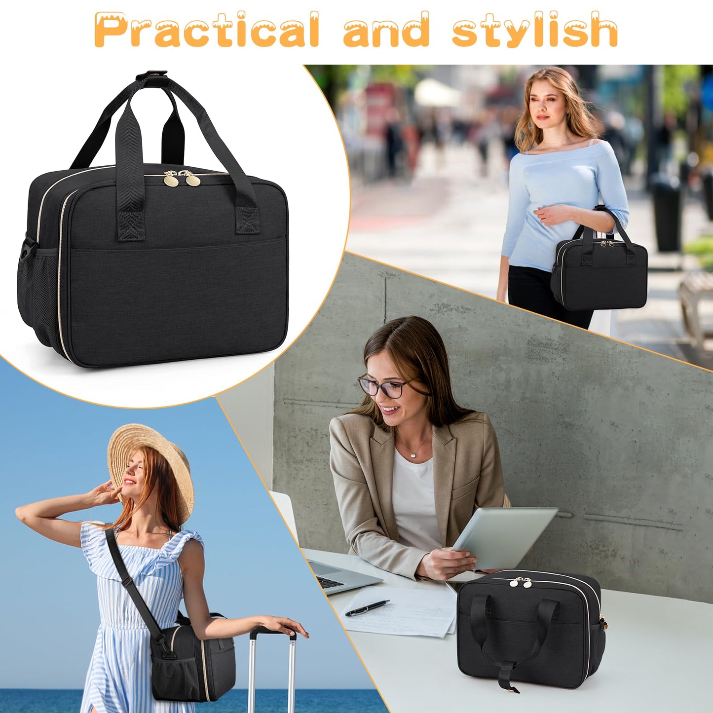 OCKLILY water resistant maternal storage bag side view