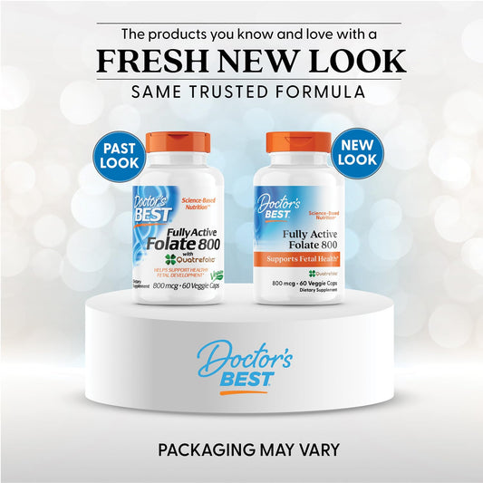 Doctor's Best methylated folate 60 veggie capsules supplement details
