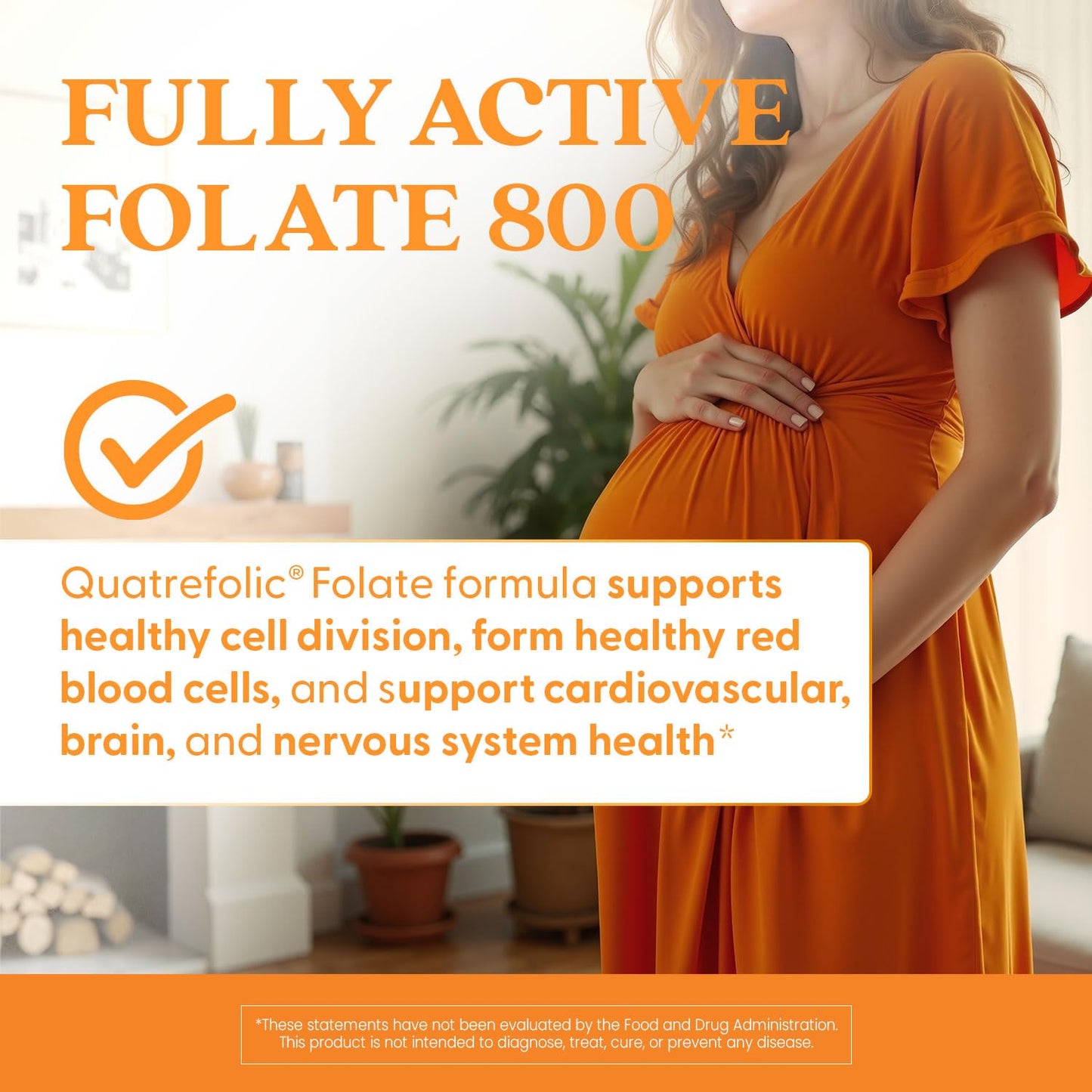 Doctor's Best authentic USA imported prenatal folate bottle side view