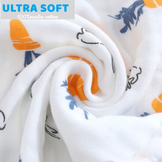 Norinori muslin baby washcloths folded stack