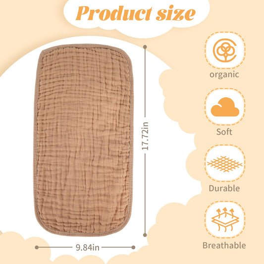 Close up view of the six layer fluffy weave structure on the ultra absorbent cotton burp rag