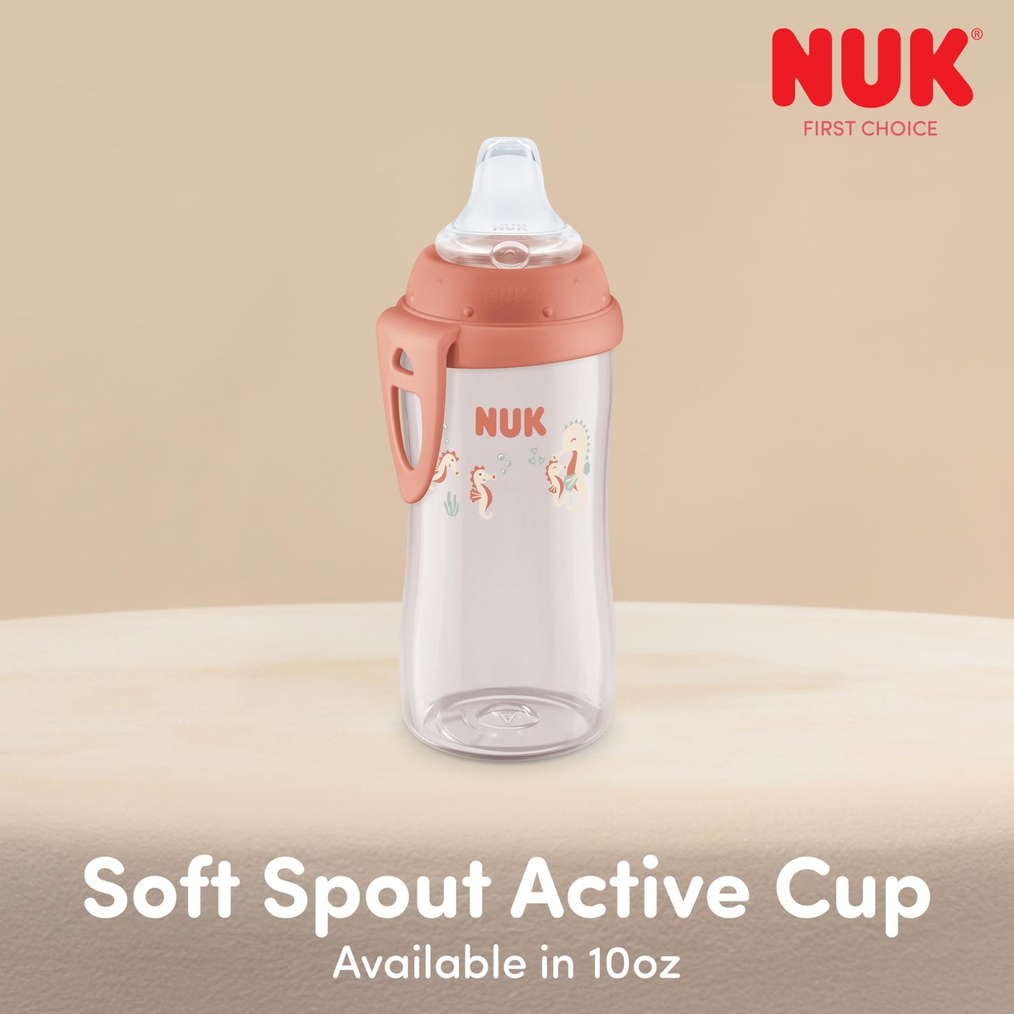 NUK 10 fluid ounce sippy cup with protective lid