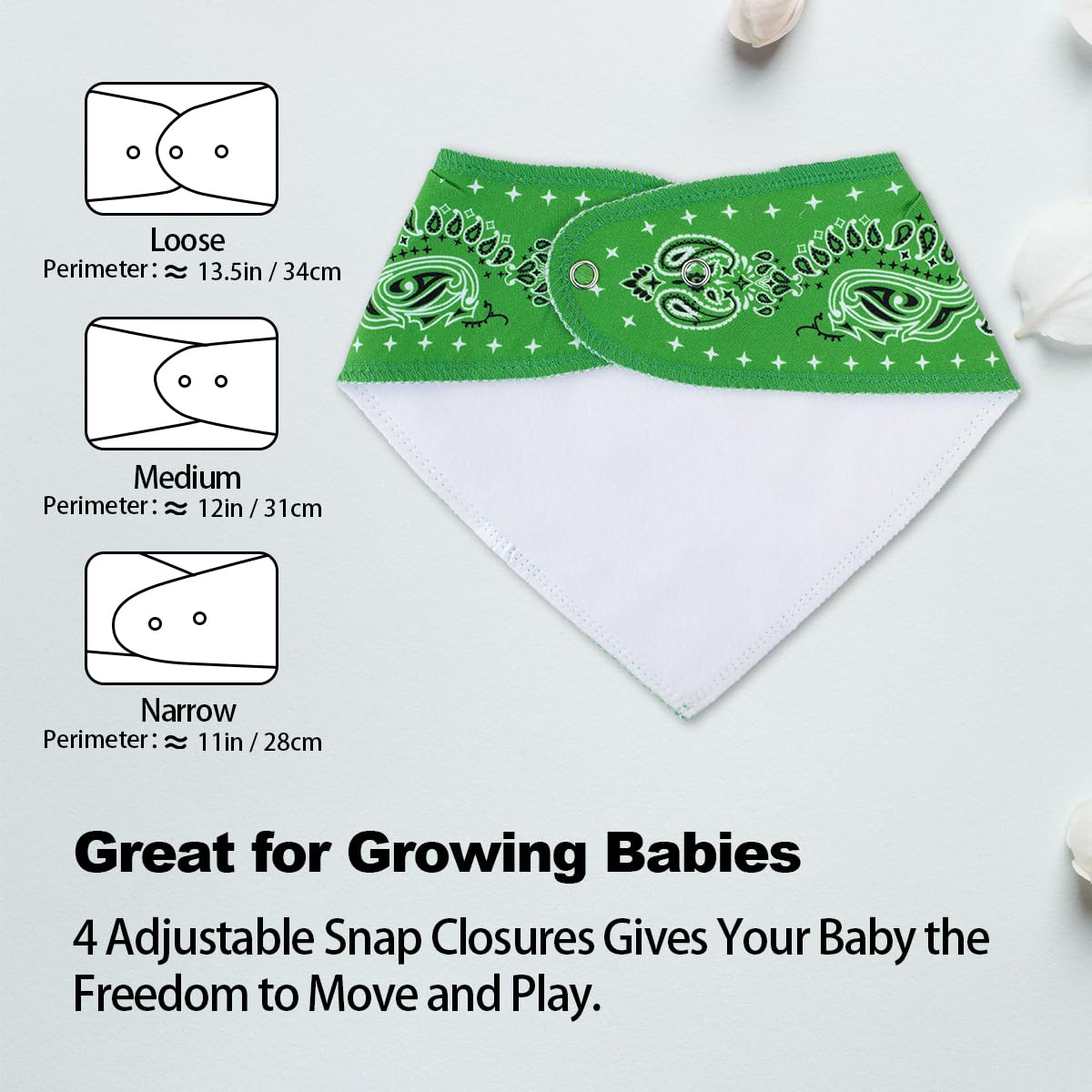 Maiwa absorbent teething bibs for boys and girls